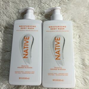 Native Moisturizing Body Wash Peach & Orange Blossom 2 Pack